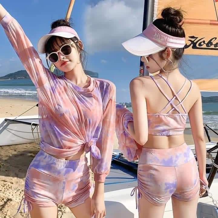 Bộ đồ bơi màu sắc loang phong cách hàn quốc dành cho nữ, Đồ bơi bigsize, đồ bơi 1 mảnh , bikini, bộ tắm biển liền thân, đồ bơi nữ sexy, đồ bơi cho người mập, đồ bơi 2 mảnh, đồ bơi nữ trung niên