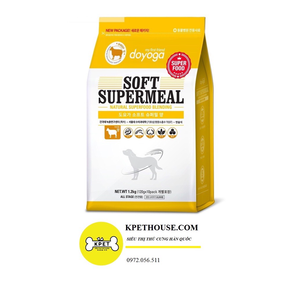 Thức ăn hạt mềm cho chó Doyoga Soft SuperMeal