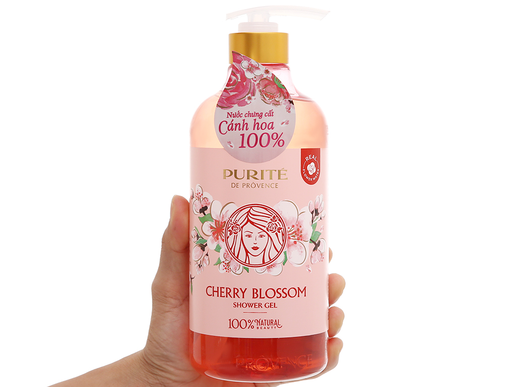 [HCM]Sữa Tắm Giữ Ẩm PURITE PROVENCE 850ml ( Hoa Anh Đào )
