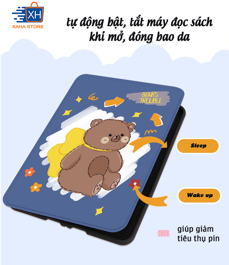 [Hoàn Tiền MAX] Bao da dành cho máy đọc sách Kindle Paperwhite 4 - 10th generation (Leather cover for Kindle Paperwhite 4 - 10th generation ereader)