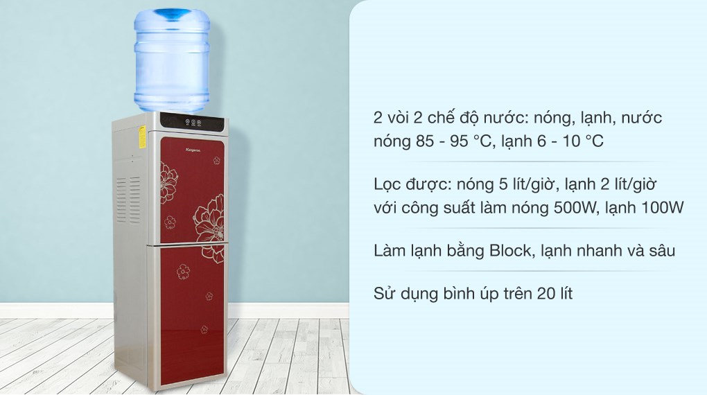 [HCM][Trả góp 0%]Máy nước nóng lạnh Kangaroo KG40N