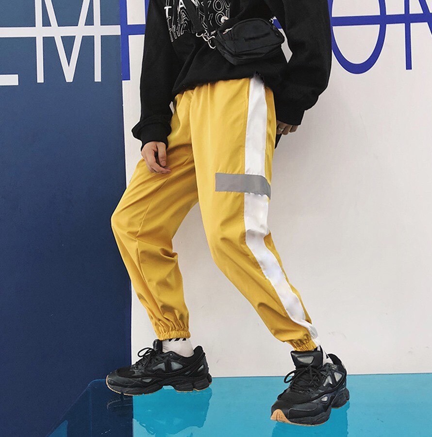 [Hoàn Tiền 15%] [HCM]Quần Jogger Sọc PHẢN QUANG 2 Bên Nam Nữ Đều Mang Được