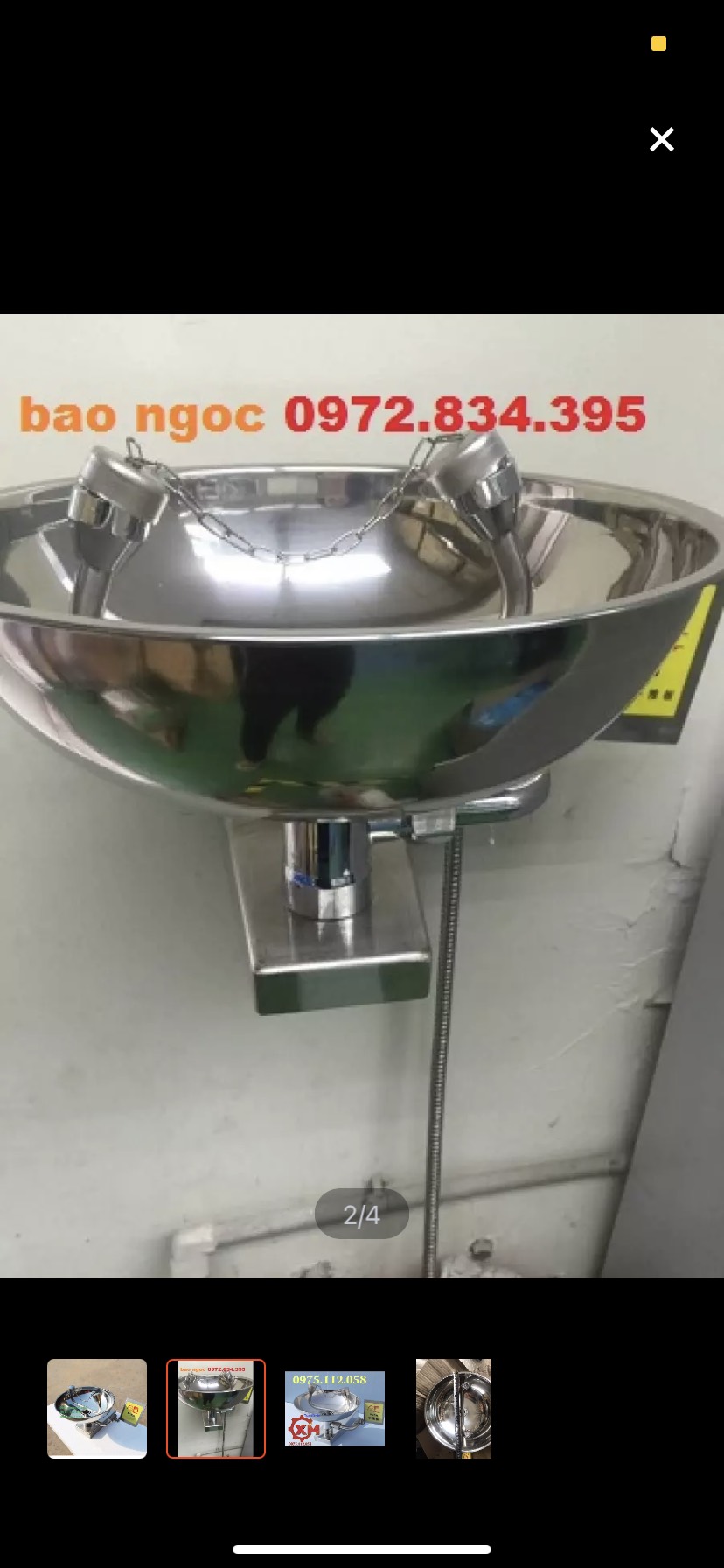 Bồn rửa mắt khẩn cấp gắn tường-để bàn