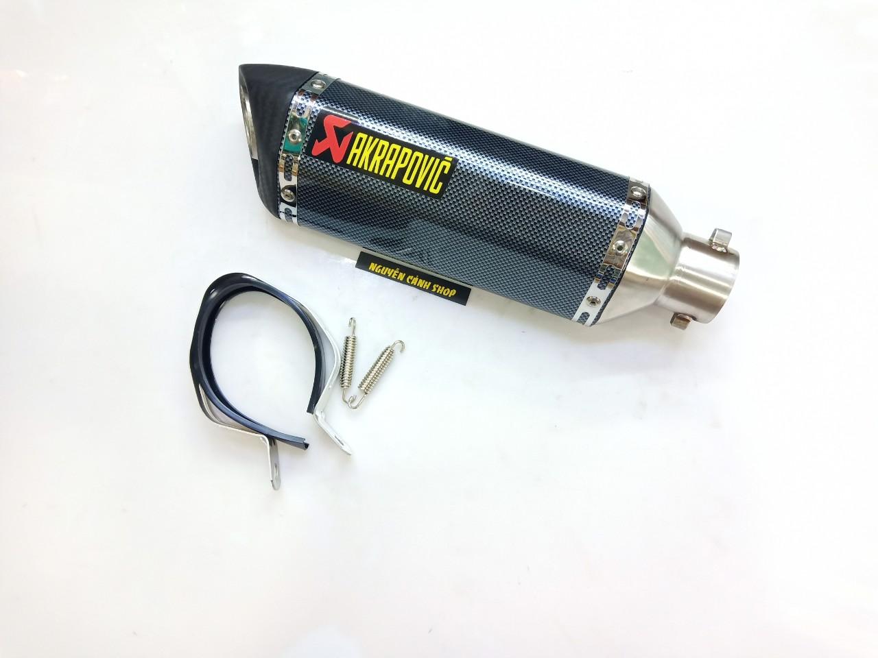 lon pô akrapovic carbon lục giác