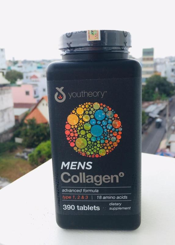 Viên uống Collagen Youtheory Mens Type 1, 2 & 3 Dành Cho Nam 390 viên nhập khẩu