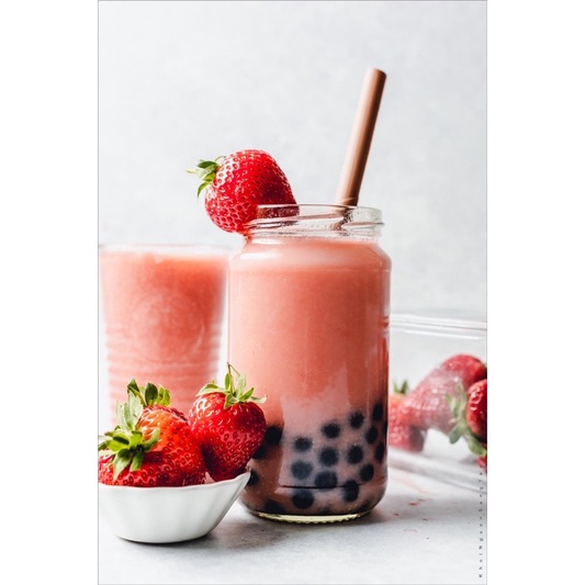 {BÁN RẺ NHẬN 5 SAO} 200gr BỘT TRÀ SỮA DÂU