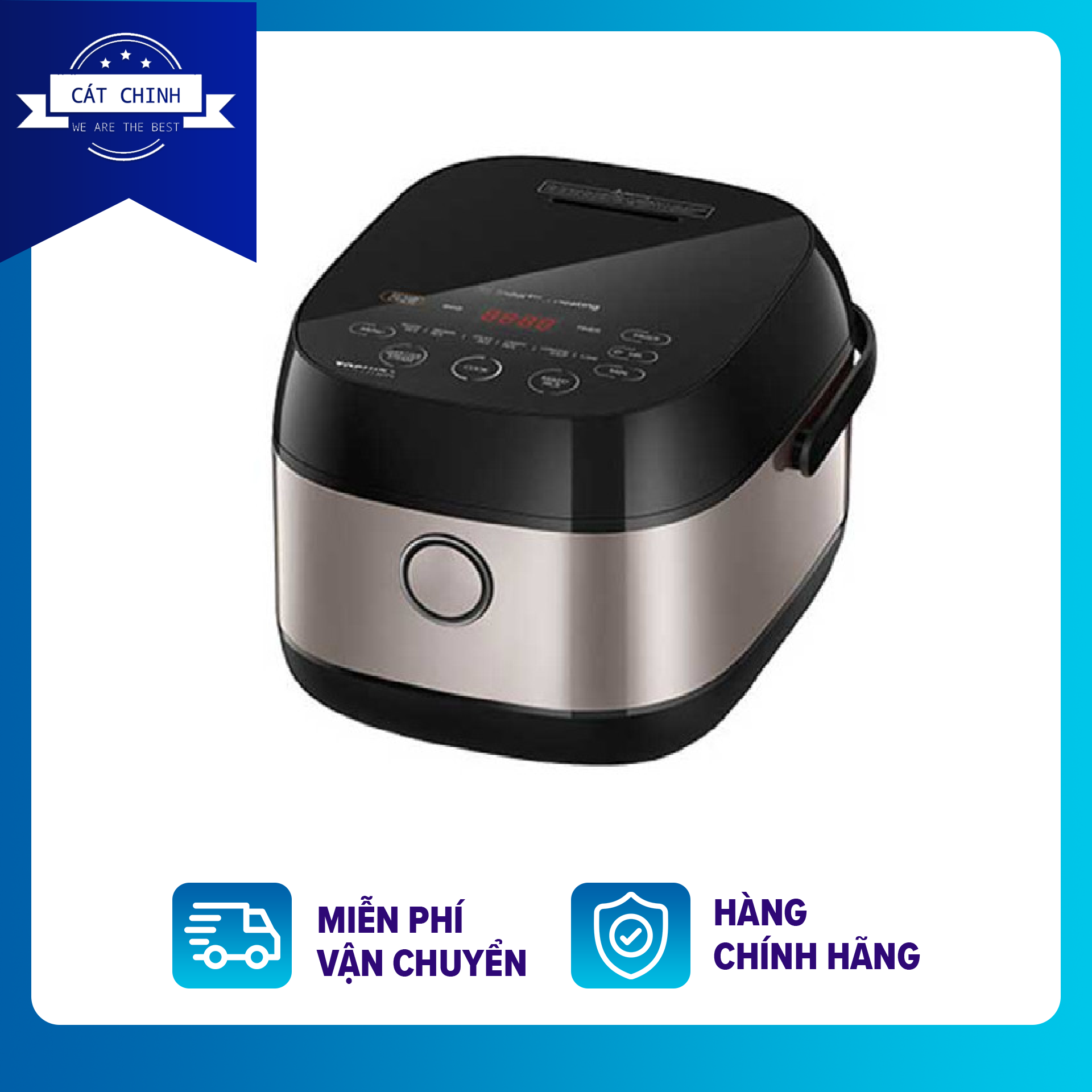 Nồi cơm điện tử cao tần Toshiba RC-18IX1PV công suất lớn tới 1300W, Lòng nồi bằng hợp kim nhôm phủ chống dính, Bảng điều khiển cảm ứng- Bảo hành 12 tháng