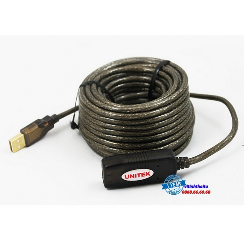 Unitek extension USB cable 2.0 (20m) (yblouse)