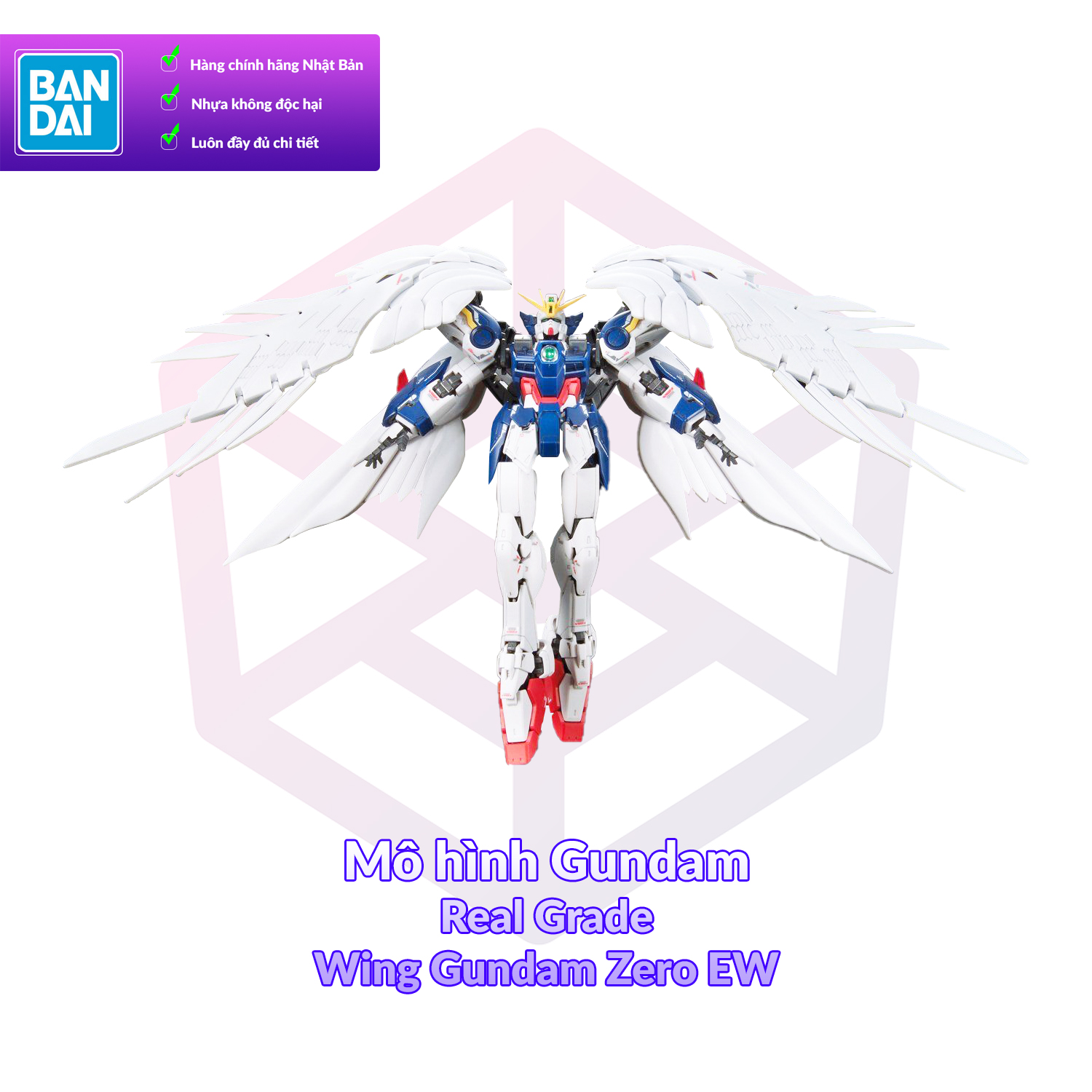 [7-11/12 VOUCHER 8%]Mô hình Gundam Bandai RG 17 Wing Gundam Zero Custom EW 1/144 Gundam W EW [GDB] [BRG]