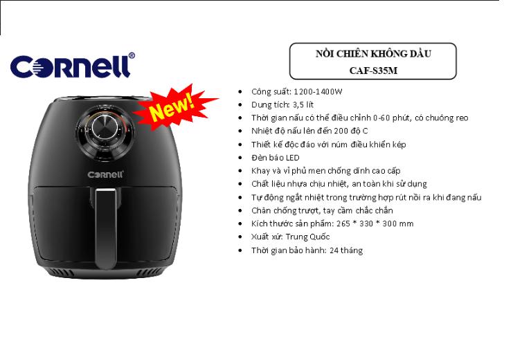 NồI Chiên Không Dầu Cornell CAF-S35M (3.5 Lít)