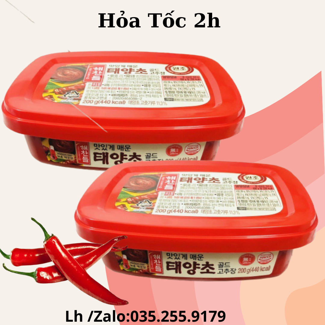 TƯƠNG ỚT HÀN QUỐC 200G - 해찬들 고추장