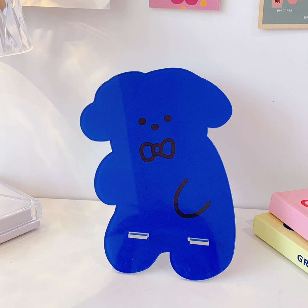 MINKYS Kawaii Bear Portable Acrylic Holder For iPad Mobile Phone Holder Cute Phone Stand Holder Holder Office Stationery