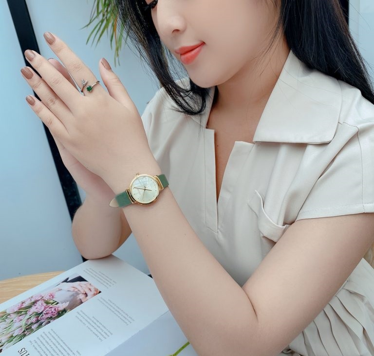 Đồng hồ nữ Julius Hàn Quốc JA-426 dây da cá tính