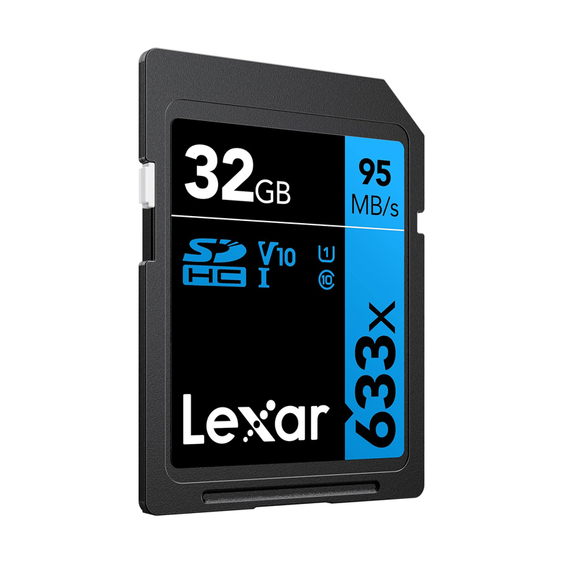 Thẻ nhớ máy ảnh SDHC Lexar 633x 32GB U1 V10 đọc 90MB/s ghi 45MB/s (xanh) nhất tín computer