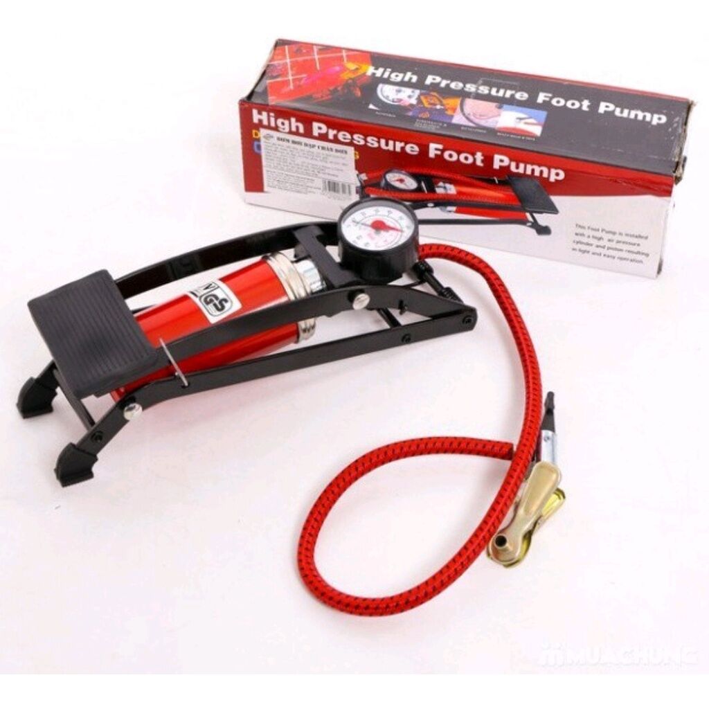 [hàng loại 1] [xả kho]bơm hơi đạp chân mini xe đạp - xe máy - oto