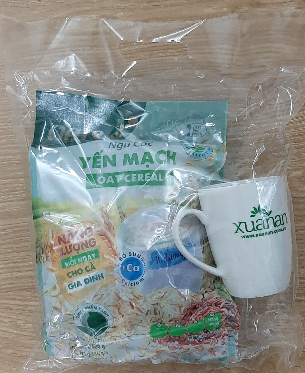 Combo Ngũ Cốc Yến Mạch 400G/16G*25gr + Gạo Lứt Huyết Rồng 400Gr/16g*25Gr