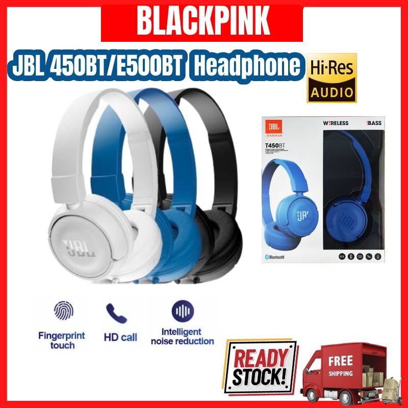 JBL 450BT/E500BT Stereo Headset Wireless Bluetooth Headphones
