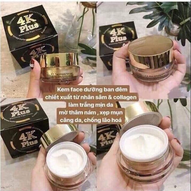 Kem Nám Sạm Da Dưỡng Trắng nhân sâm 4K Plus Thái Lan