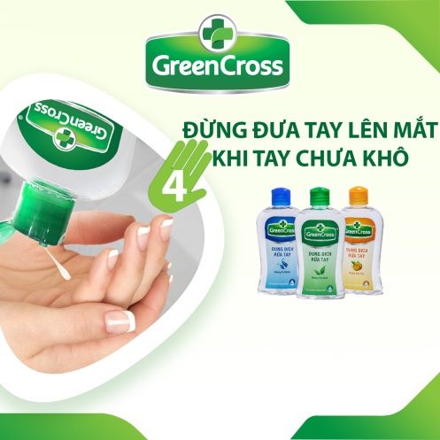 Combo 6 chai Dung Dịch Rửa Tay  GREENCROSS - chai 70ml
