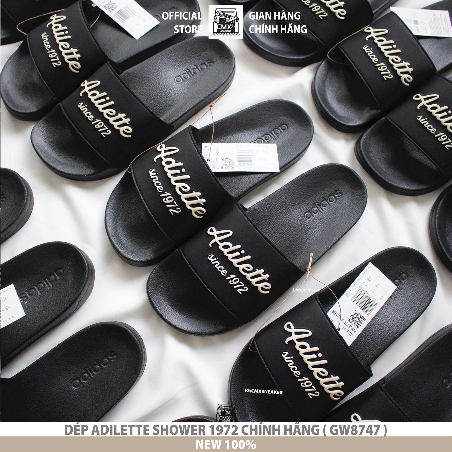 😘 [ HÀNG CHÍNH HÃNG CÓ SẴN ] Dép 𝘼𝒅𝙞𝒅𝙖𝒔 Adilette SHOWER 1972  ( GW8747 ) - REAL AUTHENTIC 100%