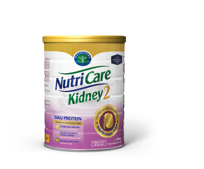 Sữa bột Nutricare Kidney 2 - giàu protein, dinh dưỡng cho người chạy thận nhân tạo (900g) nhập khẩu