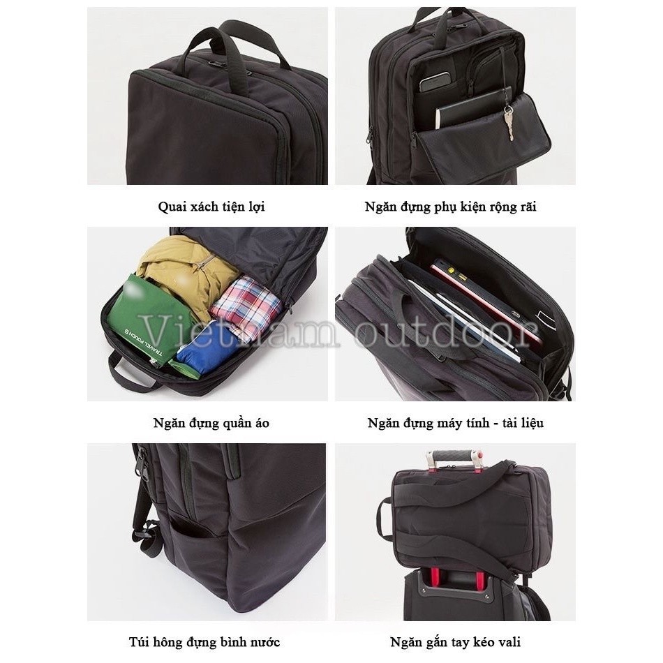 Balo Du Lịch Nam Nữ THE NORTH FACE SHUTTLE DAYPACK Đựng Laptop Nhiều Ngăn Lưu Trữ Cặp Đứng