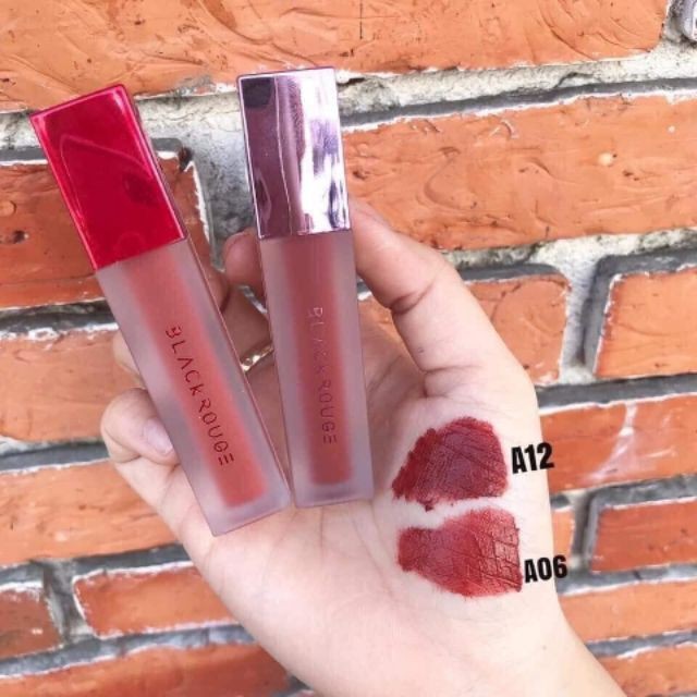 [ A06 A12 A26 A32 A37 ] Son Kem Lì Mềm Môi Black Rouge màu đỏ đất đỏ nâu