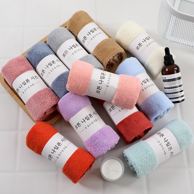 Combo 2 Khăn Mặt Xuất Hàn Quốc 100% Cotton 35*50cm