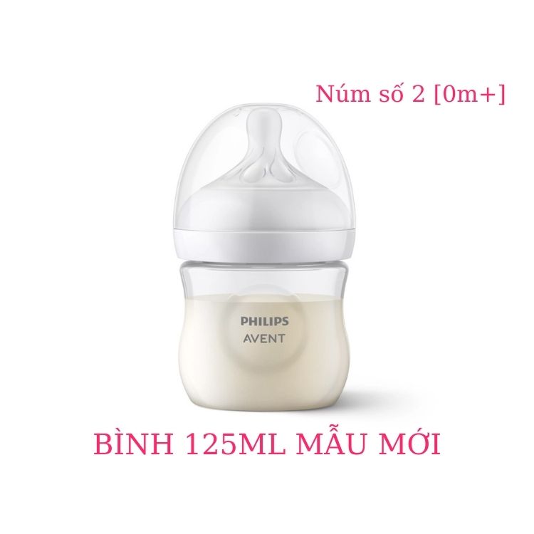 Bình sữa Philips AVENT Natural 125ml - 260ml -330ml [Mẫu mới]