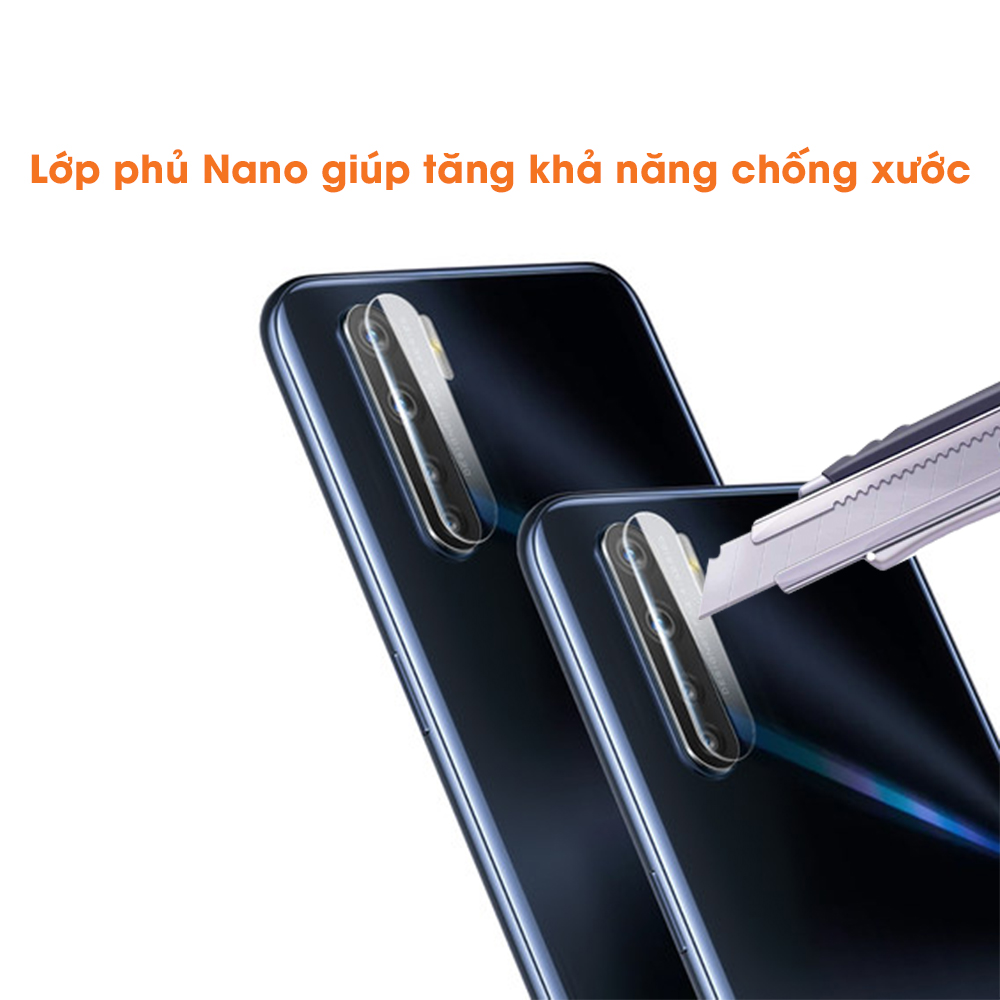 Dán camera Oppo A91 cường lực camera trong suốt độ cứng 7H