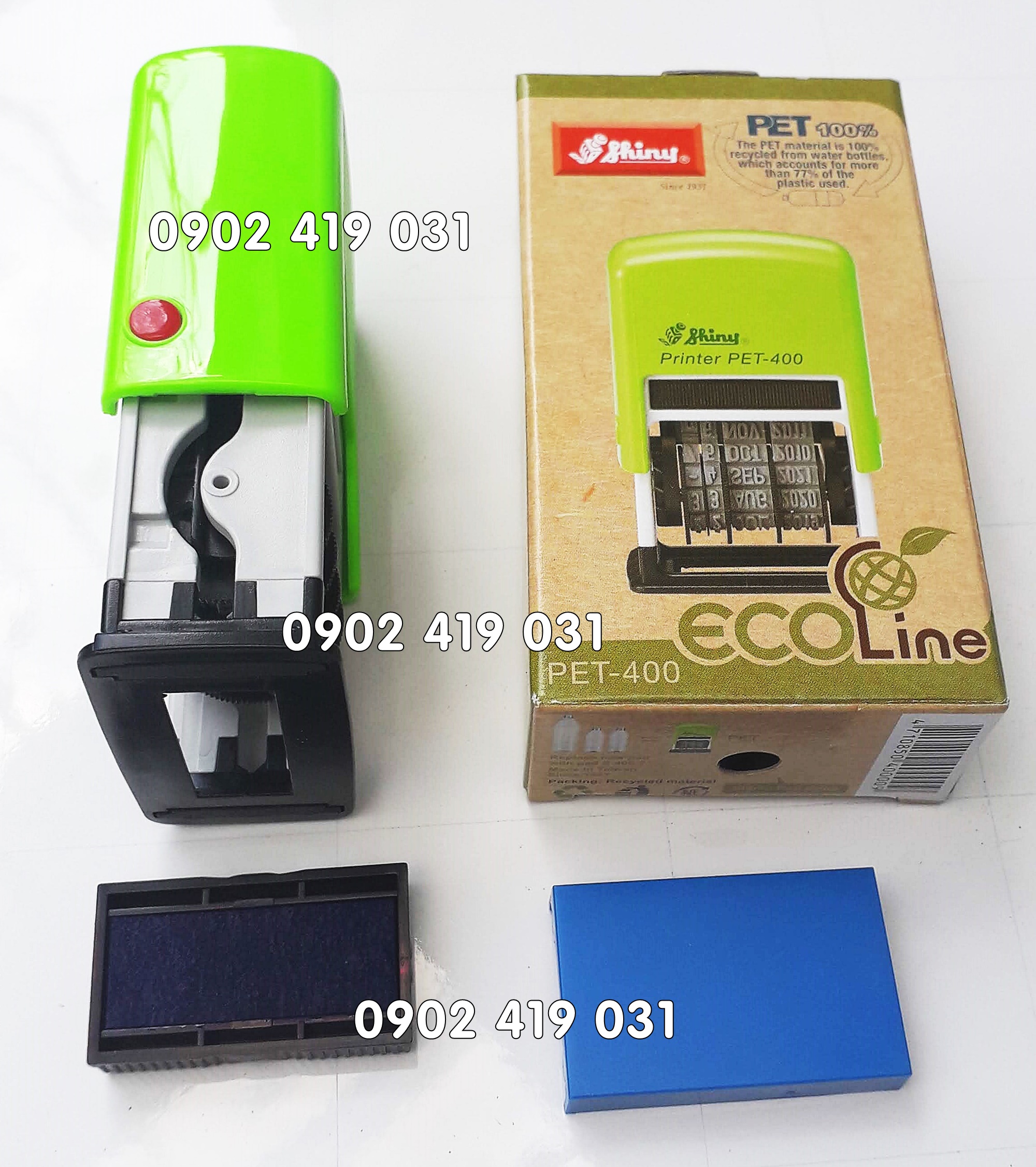 Con Dấu Ngày Tháng Năm Shiny PET-400 [ S400 - Số Cao 4mm ]