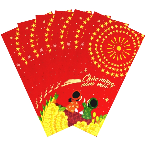 Bộ 6 bao lì xì - greenwood lx05