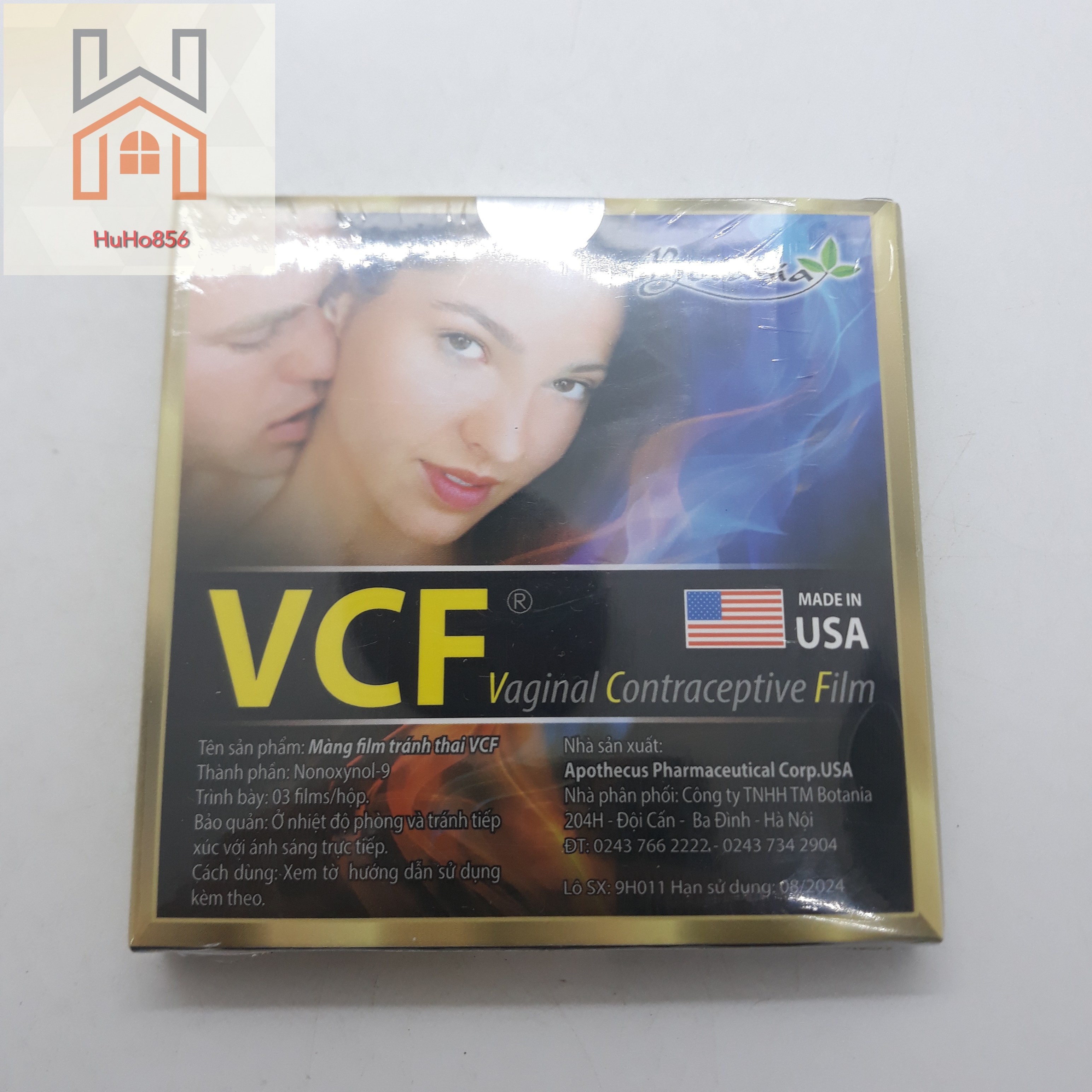 Màng Phim Tránh Thai VCF - Hộp 3 cái