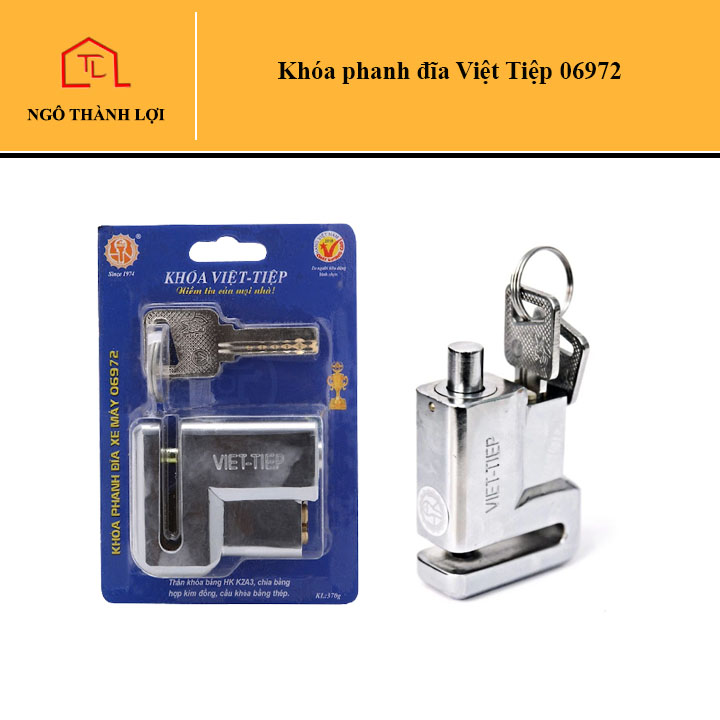 Khoá phanh đĩa xe máy Việt Tiệp, khóa phanh đĩa xe máy chống trộm