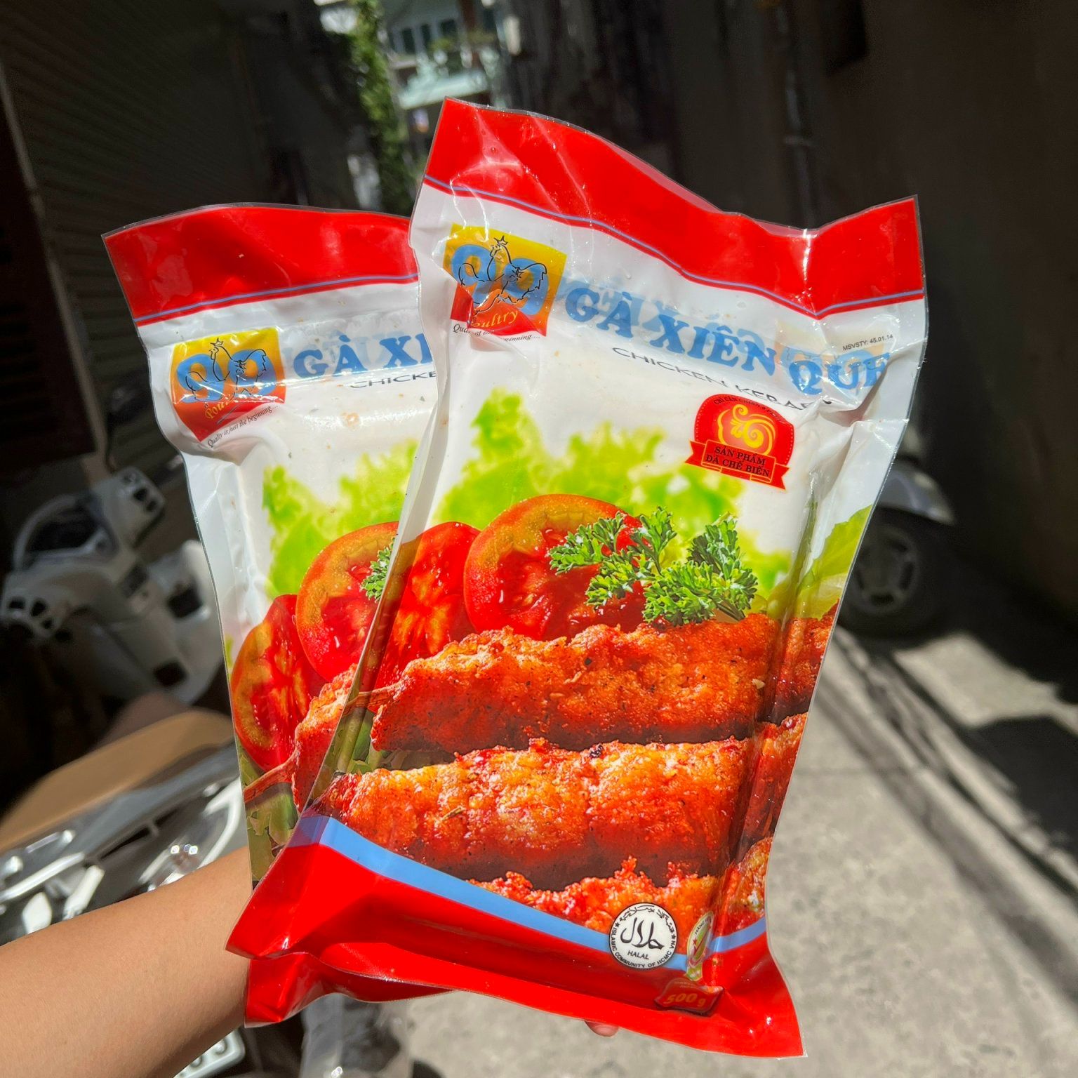 Gà xiên que hiệu 99 siêu ngon ( túi 11c 500gr)