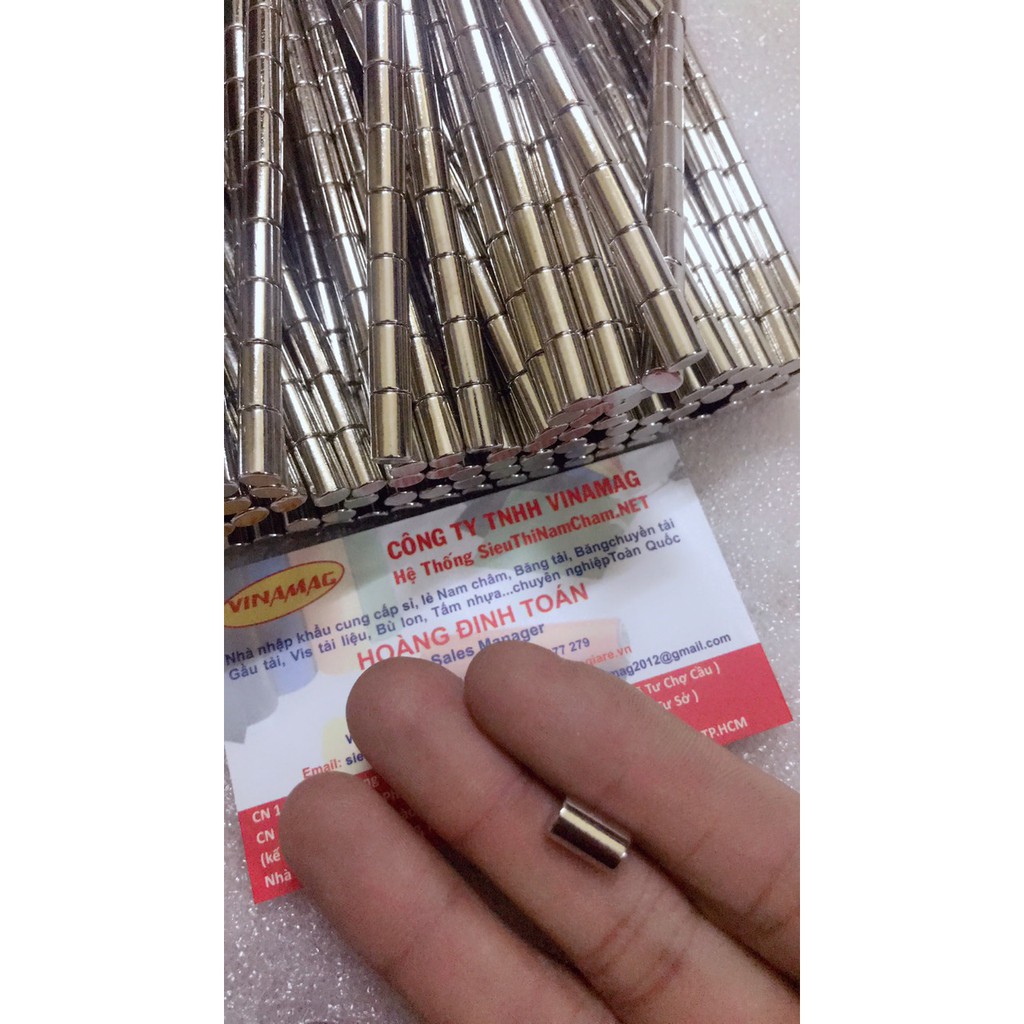 Nam châm viên D6x10mm ( set 10 viên )