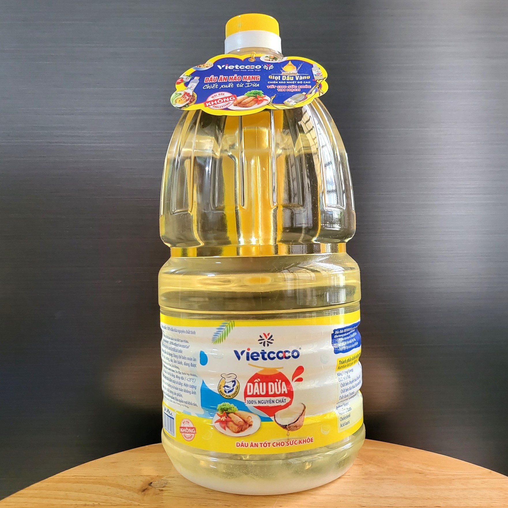 Vietcoco - bình 2l - dầu dừa 100% nguyên chất coconut oil