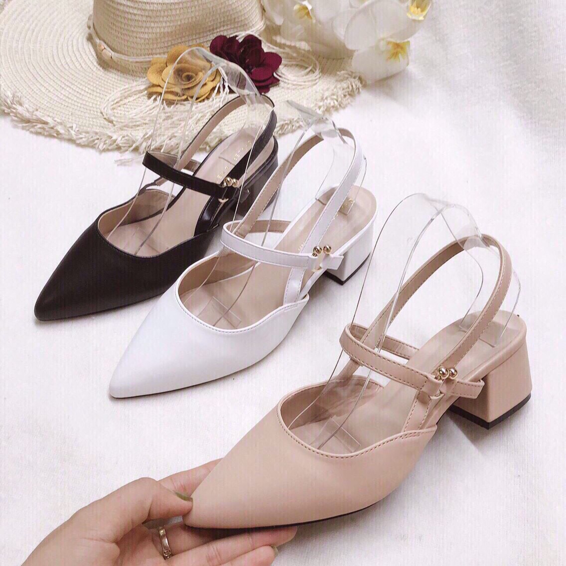 ( Rẻ VÔ Địch) Giày sandal bít mũi quay sau