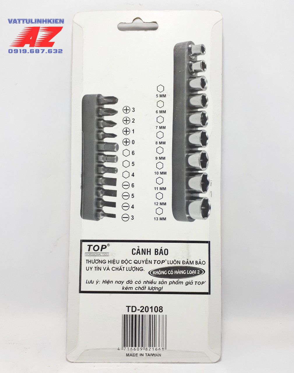 Bộ tuýp đa năng Model TOP-20108