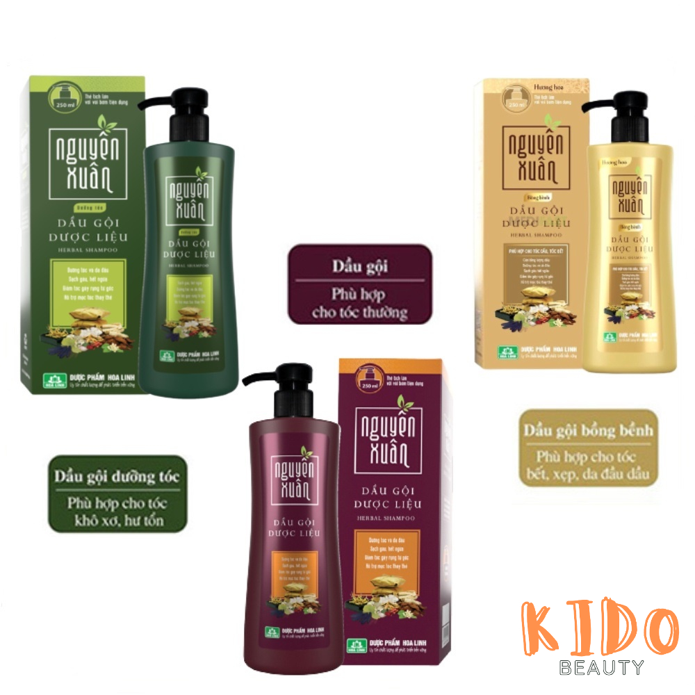 Nguyen Xuan shampoo (non-toxic hair damage-blue/yellow/Yellow Hair-red) 250ml / conditioner