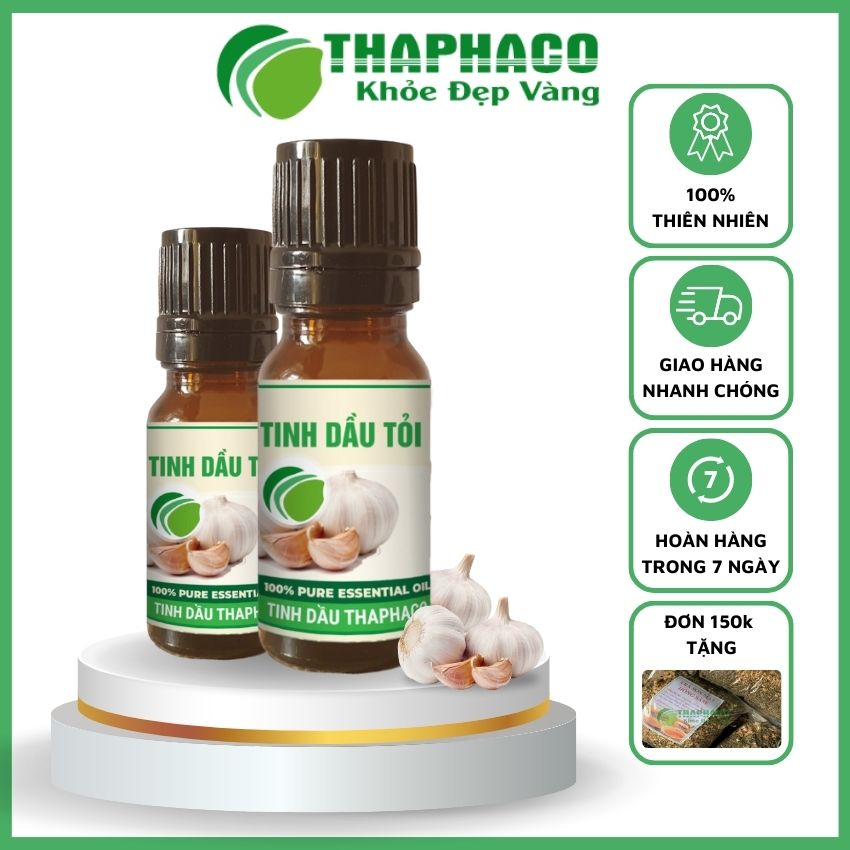 Tinh Dầu Tỏi Chất Lượng Cao, Nguyên Chất 10ml Thaphaco