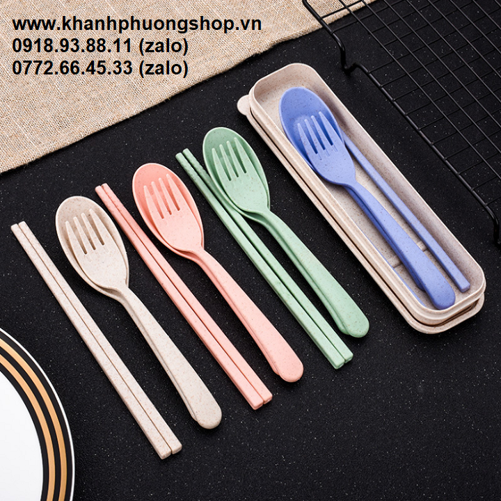 [HCM]bộ muỗng đũa văn phòng - bộ muỗng đũa