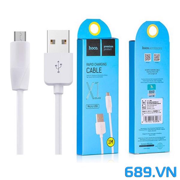 CÁP SẠC NHANH HOCO X1 CHO IPHONE/ANDROID/MICRO USB/TYPE-C 1m 2m 3m