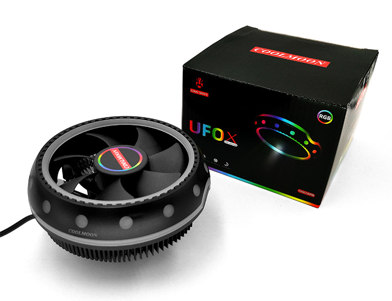 [Tặng keo Tản nhiệt] Quạt Tản nhiệt cpu Coolmon UFOX có led rgb