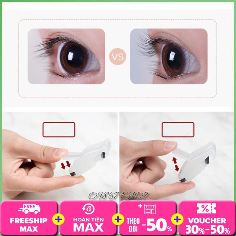 Kẹp lông mi nhựa hộp vuông
