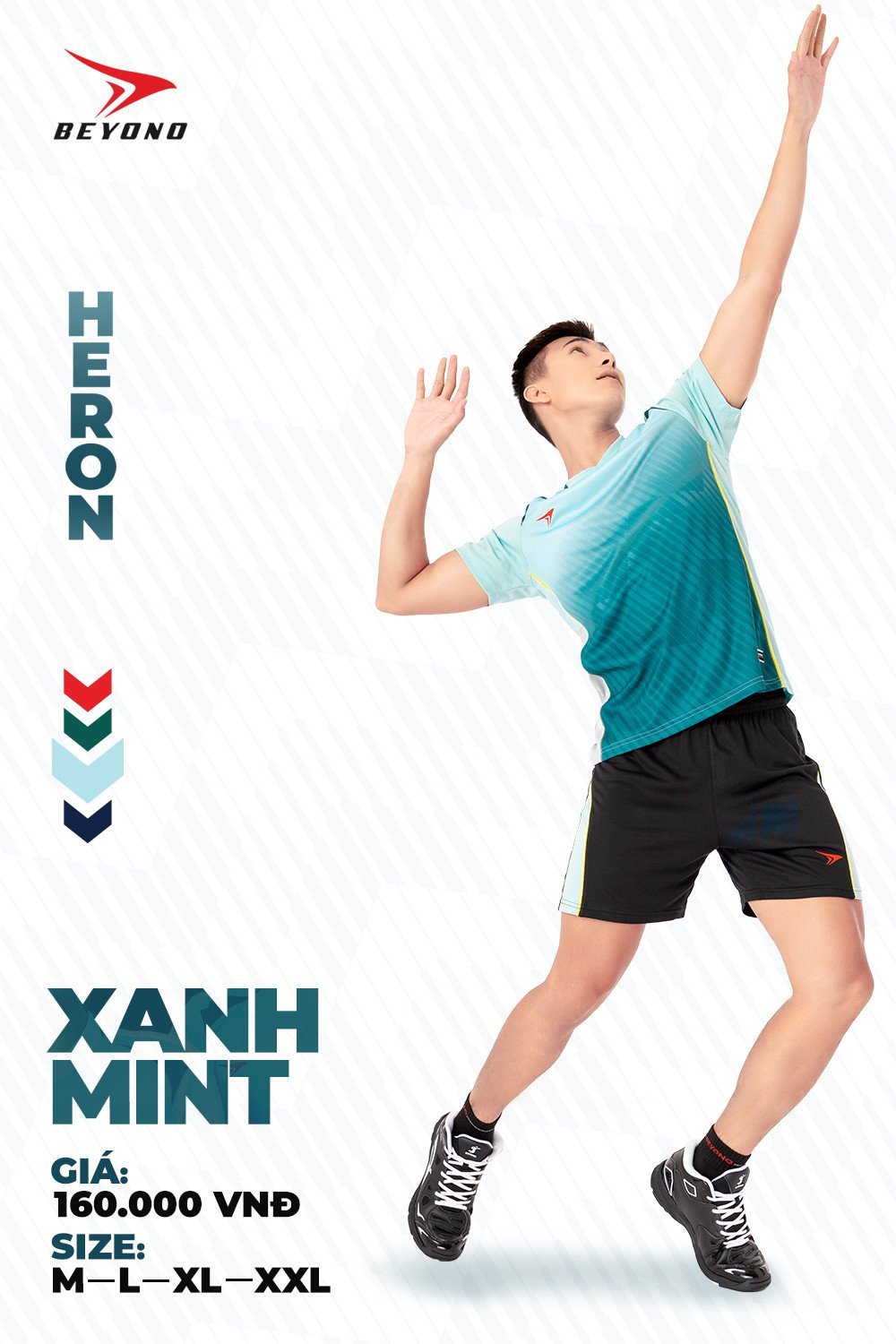 Bộ quần áo bóng chuyền nam Heron