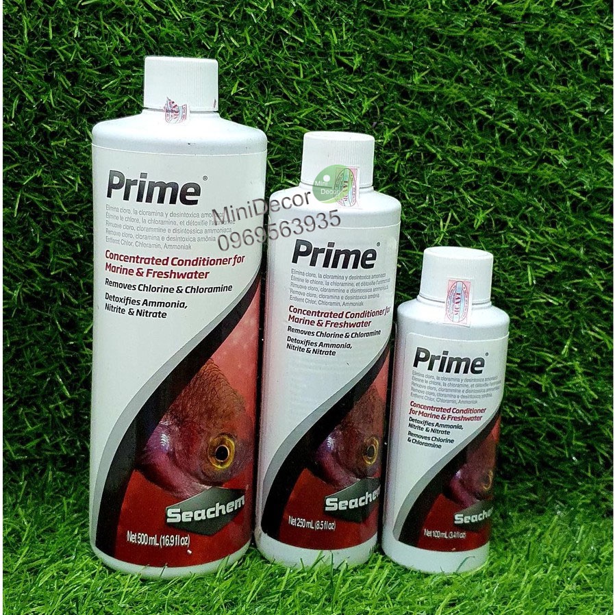 Khử độc nước hồ cá 100ml Seachem Prime
