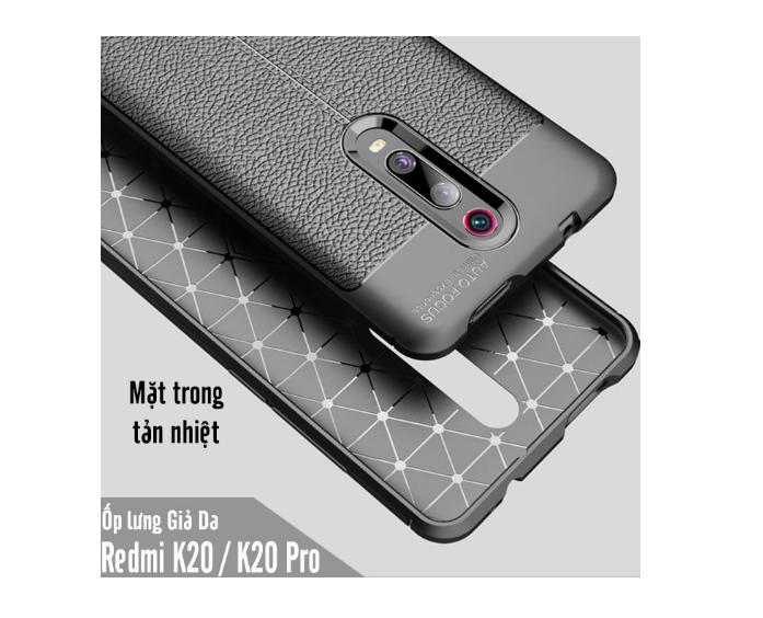 ốp lưng silicon dẻo vân da cho Xiaomi Redmi K20 / K20 pro