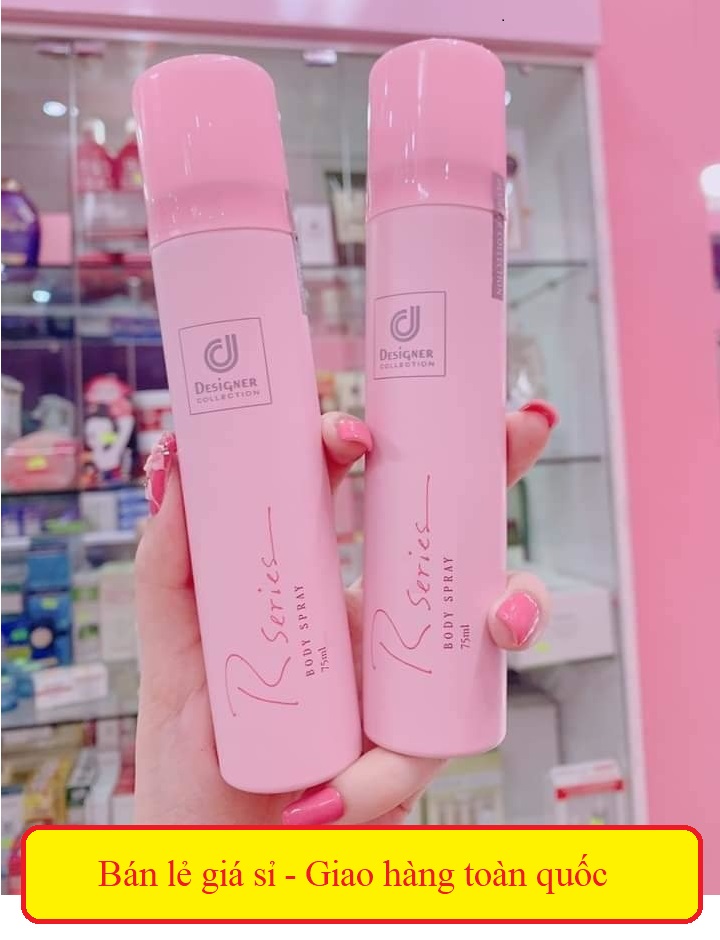 [HCM][ LUXURY ] Xịt thơm toàn thân hoa hồng Desinger Xịt Thơm Designer Collection R Series Body Spray XỊT THƠM BODY DESIGNER COLLECTION RSERIES