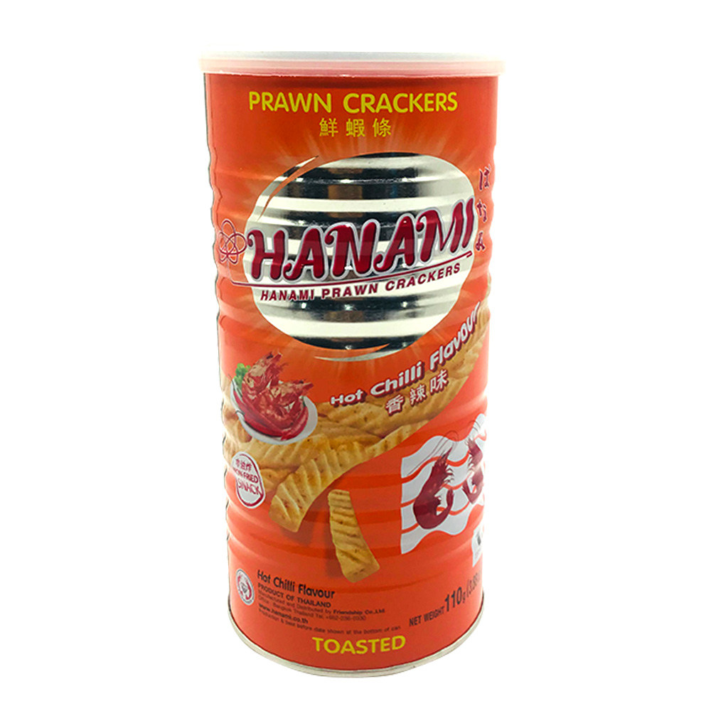 SNACK TÔM HANAMI THÁI LAN LON 110GR- SIÊU NGON